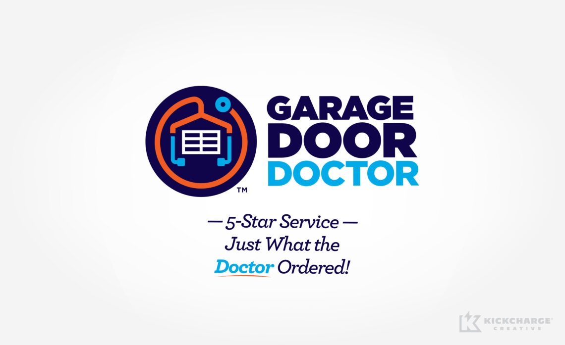 garage door doctor tagline "Five-Star Service—Just What the Doctor Ordered"