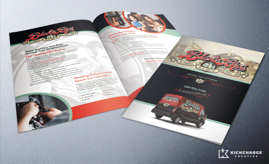 blake brothers four page brochure