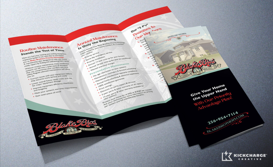blake brothers tri fold brochure