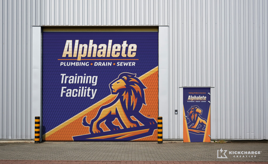 alphalete outdoor signage