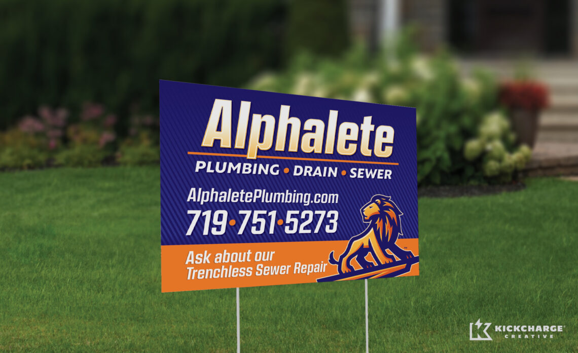alphalete yard sign