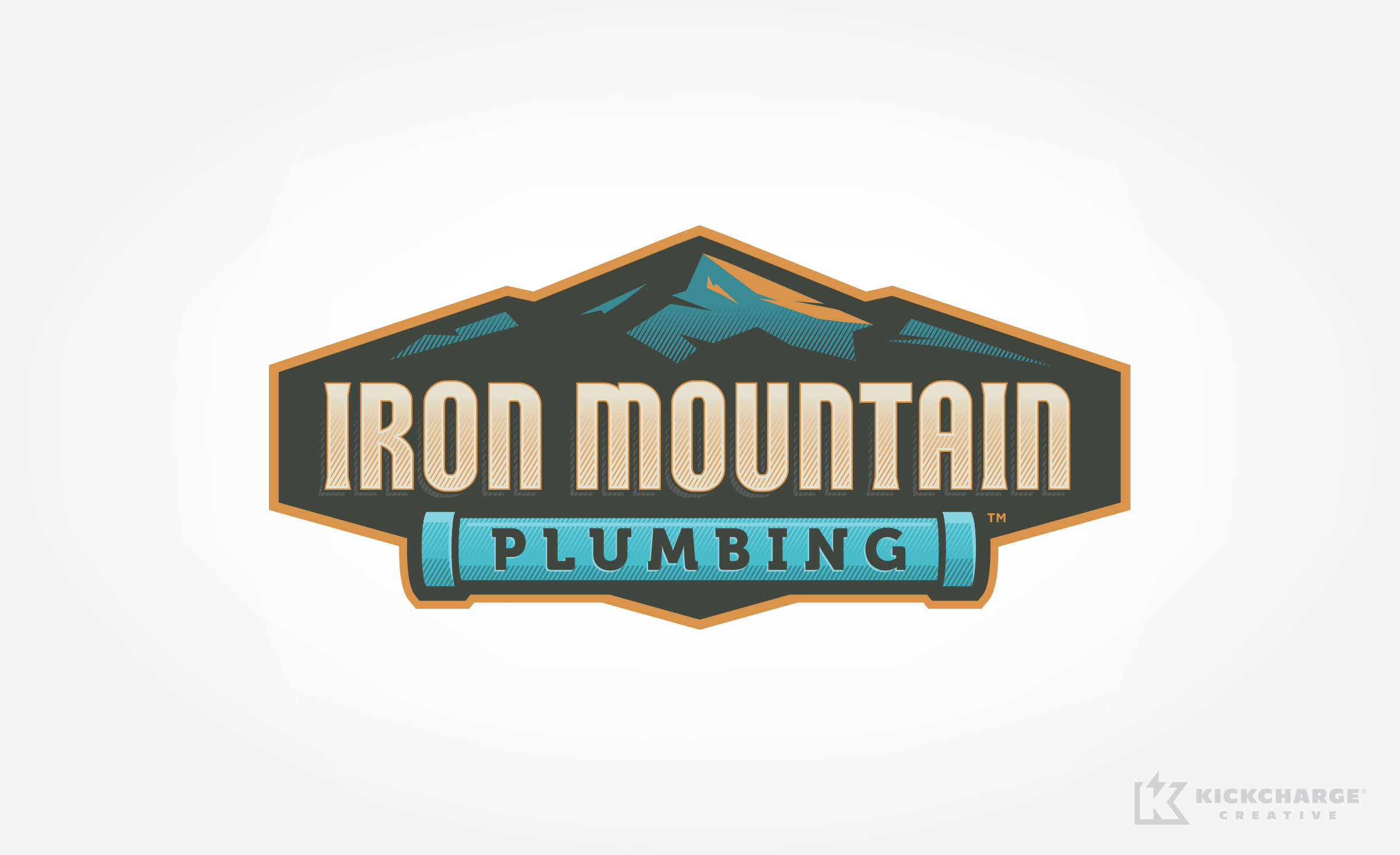 Iron mountain plumbing logo