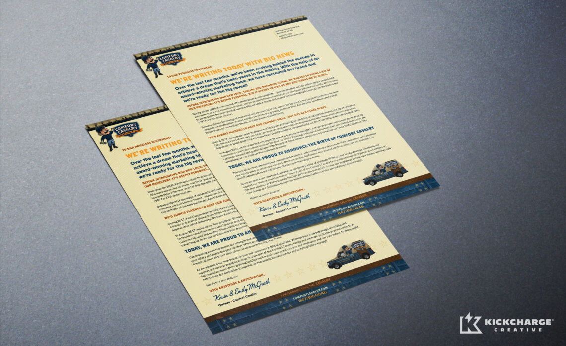 comfort cavalry launch letter