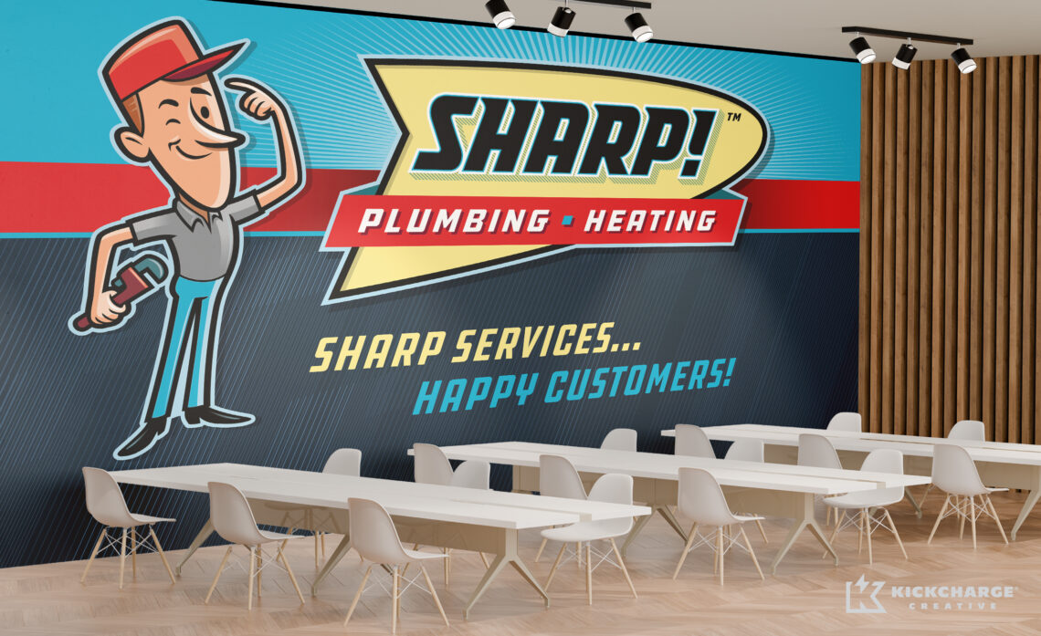sharp plumbing & heating wall wrap
