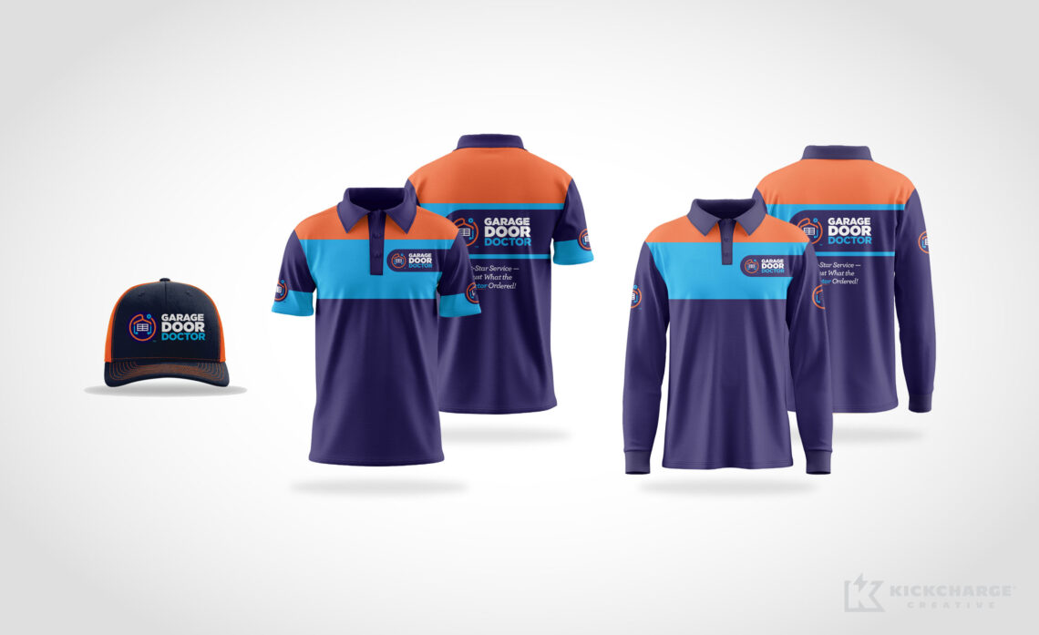 garage door doctor long sleeve shirt, polo, and hat