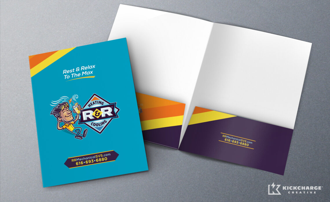 r&r heating & cooling pocket folder