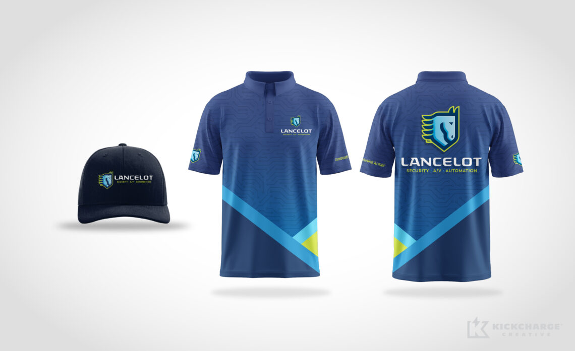lancelot employee polo and hat