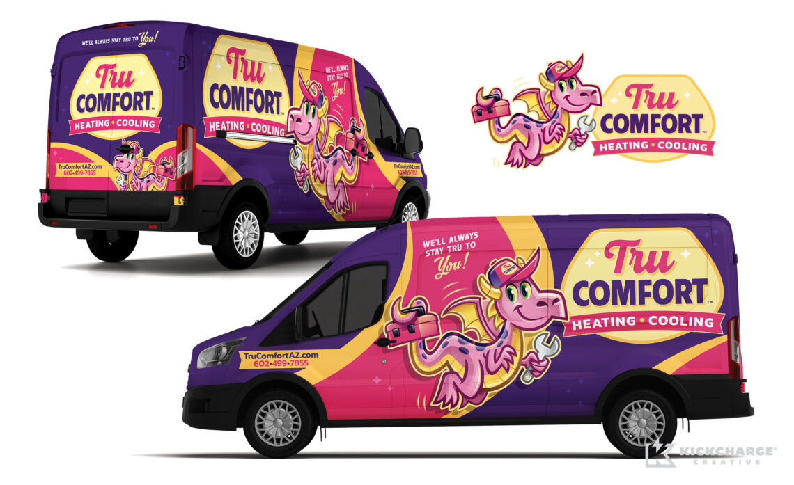 tru comfort truck wrap