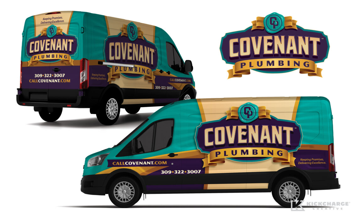 covenant plumbing truck wrap