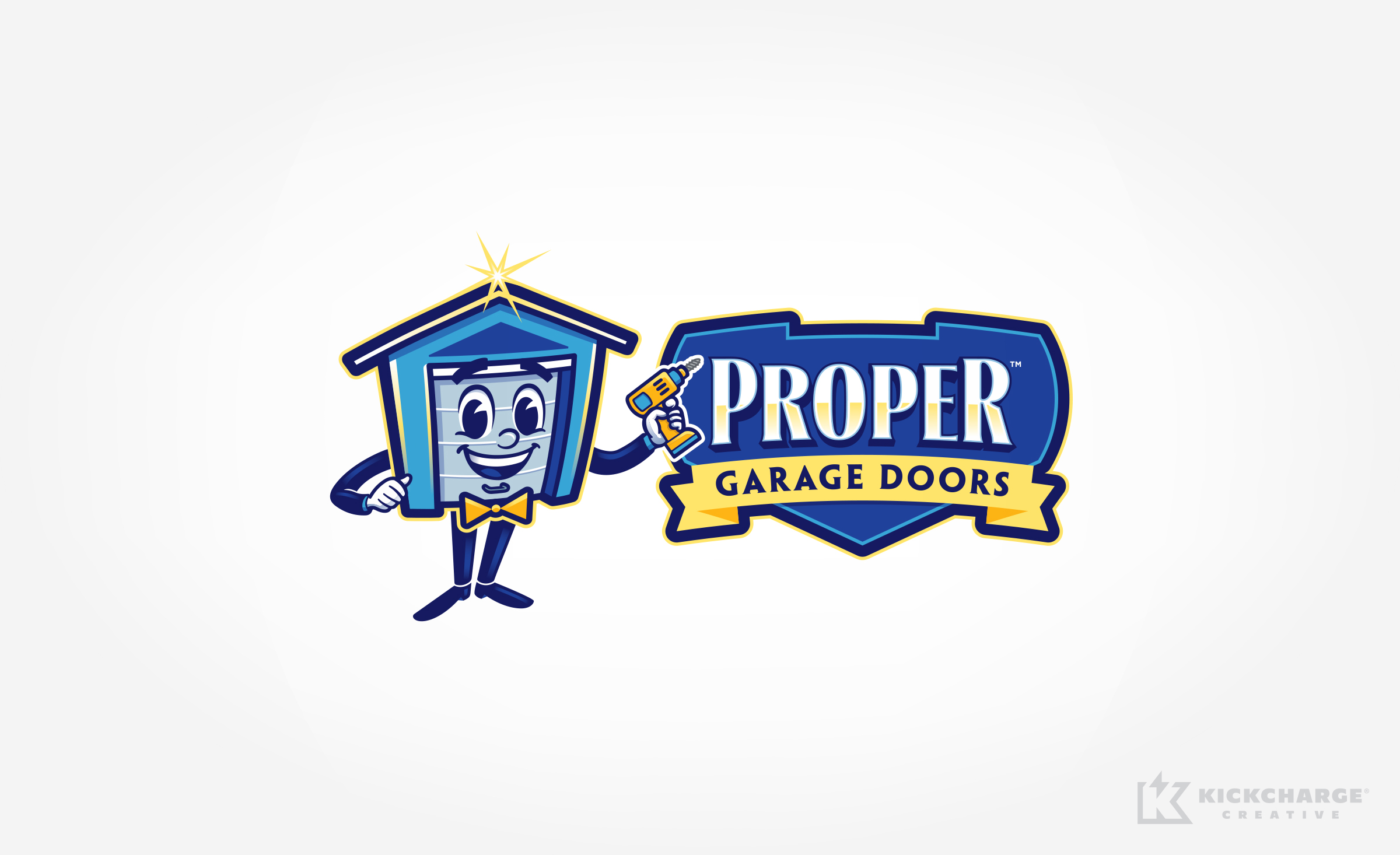 proper garage doors logo