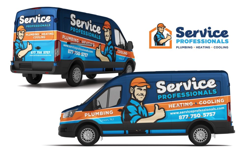 hvac truck wrap for Service Professionals