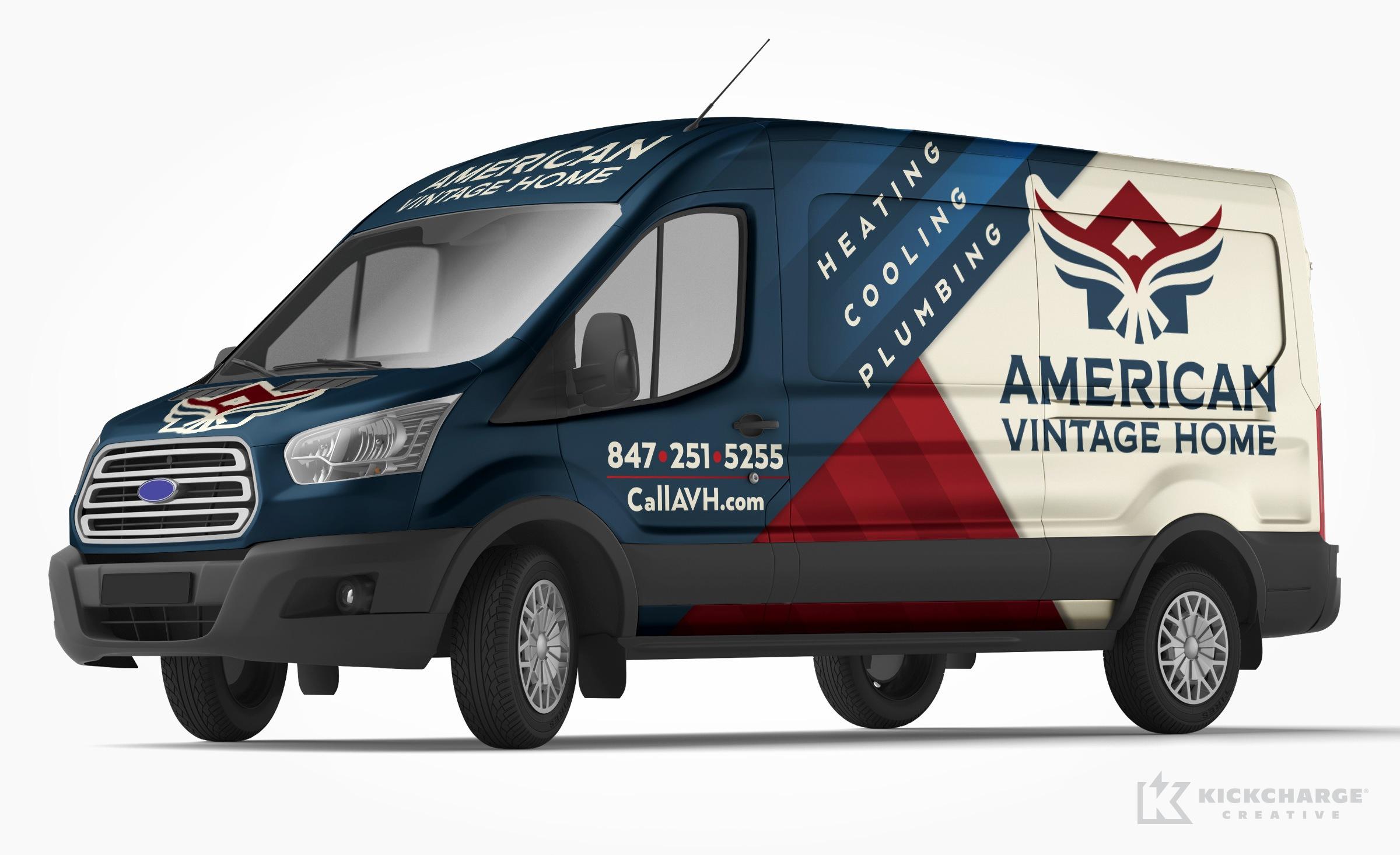 hvac truck wrap for American Vintage Home