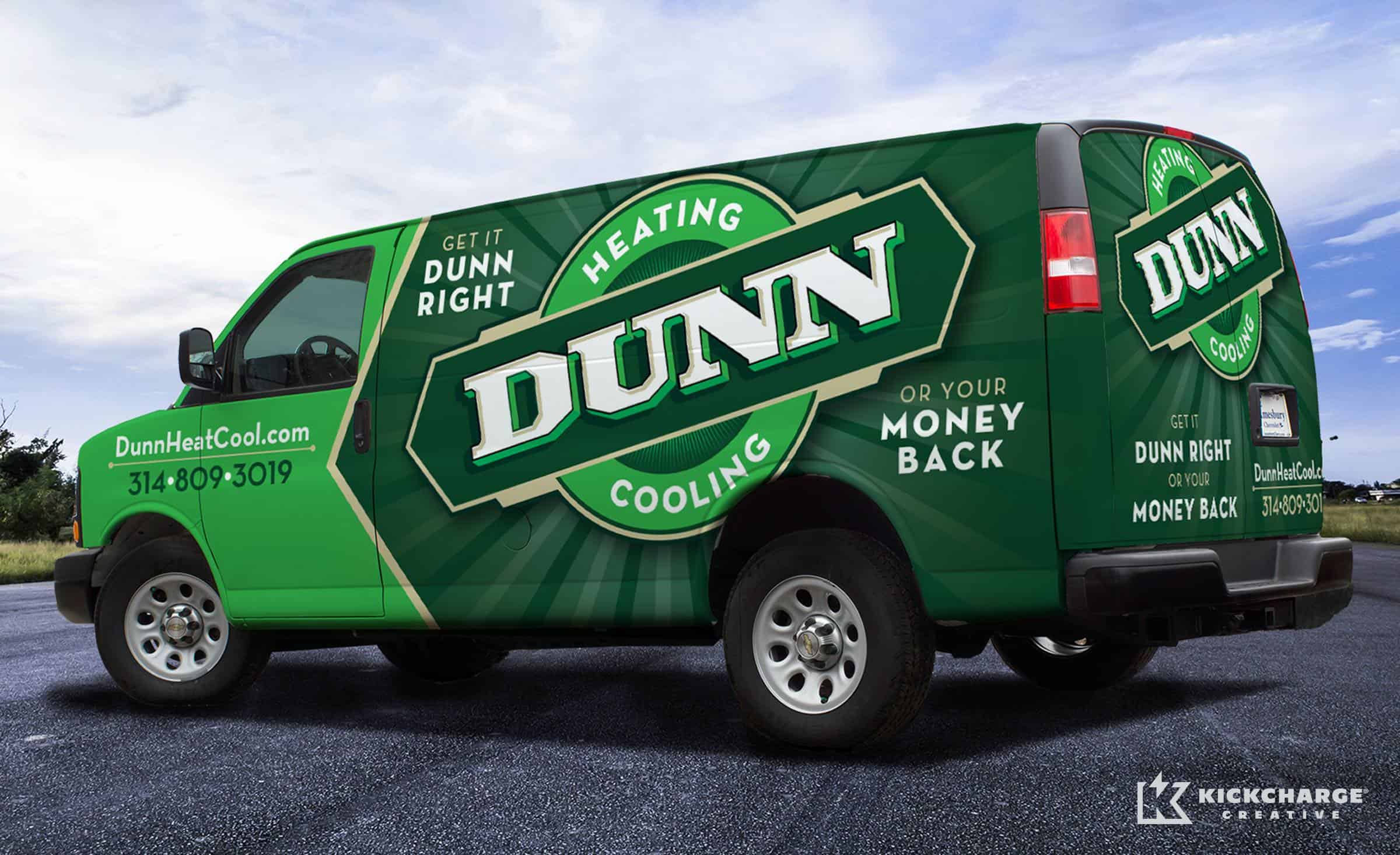 hvac truck wrap for Dunn Heating & Cooling