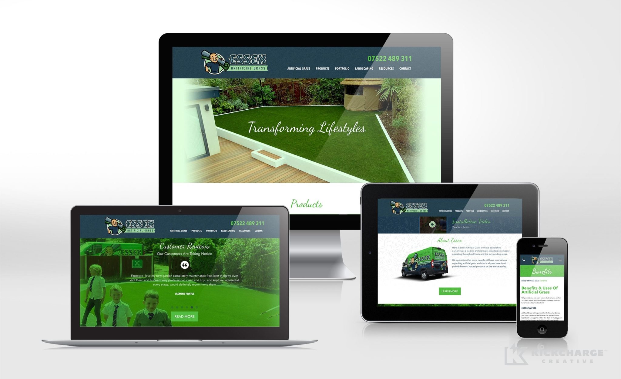 Website design for this UK-based contractor.