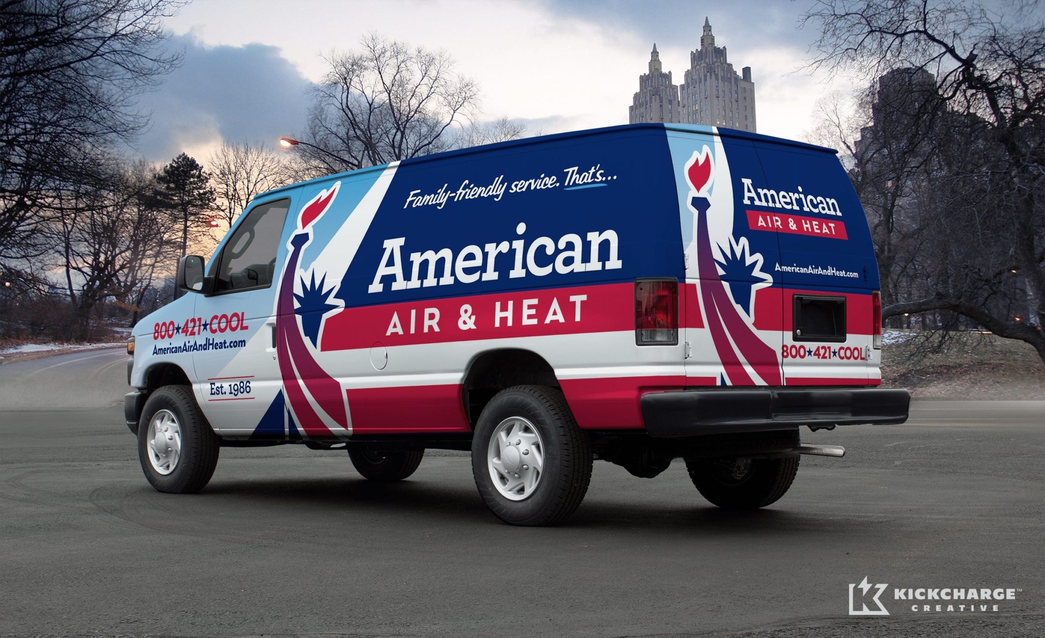 This truck wrap design conveys the brand's core values—trust, reliability and professionalism—as it rolls through neighborhoods in Central Florida.