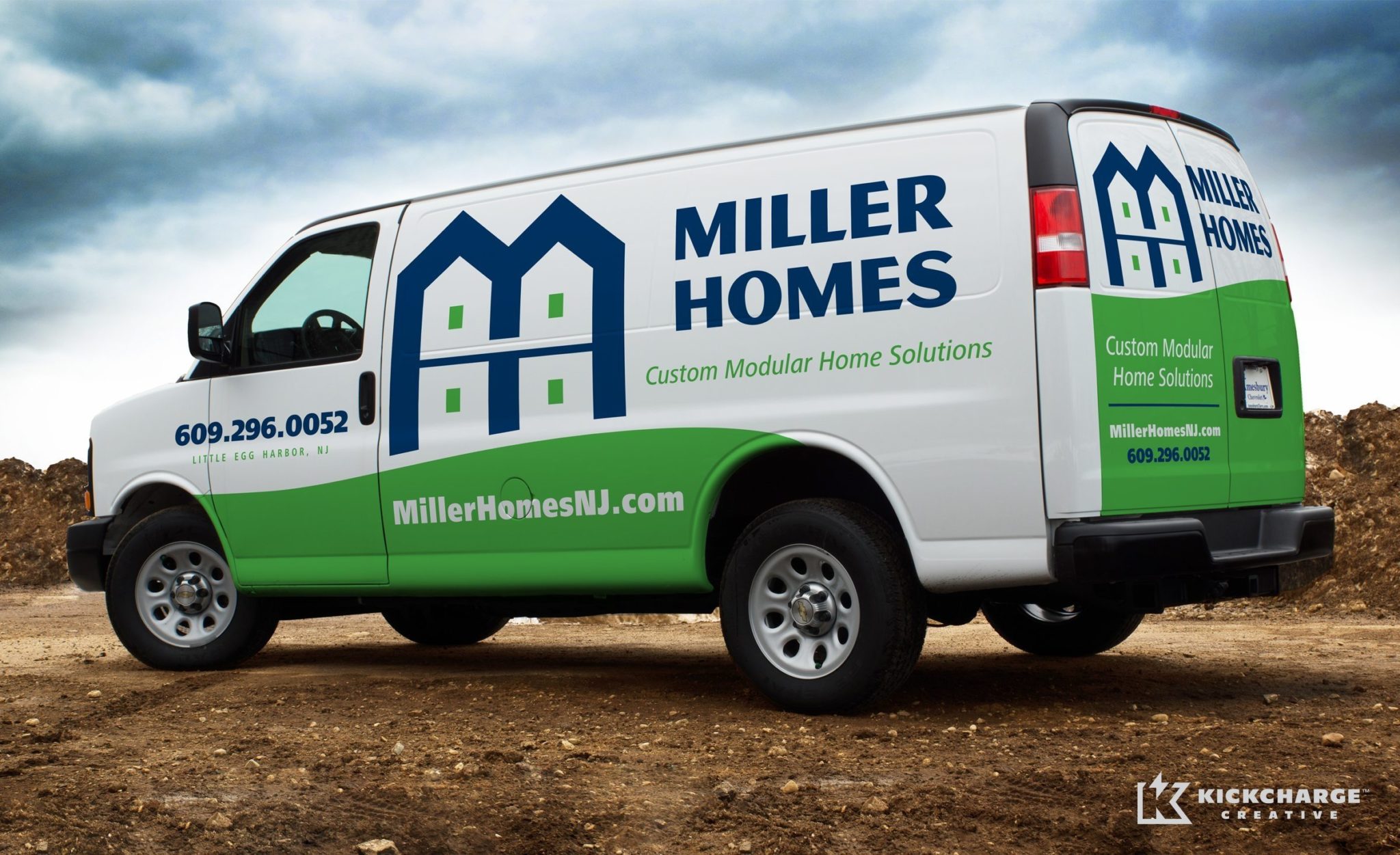 After the branding was complete, we designed this simple, yet effective layout for this homebuilder in Egg Harbor, NJ.