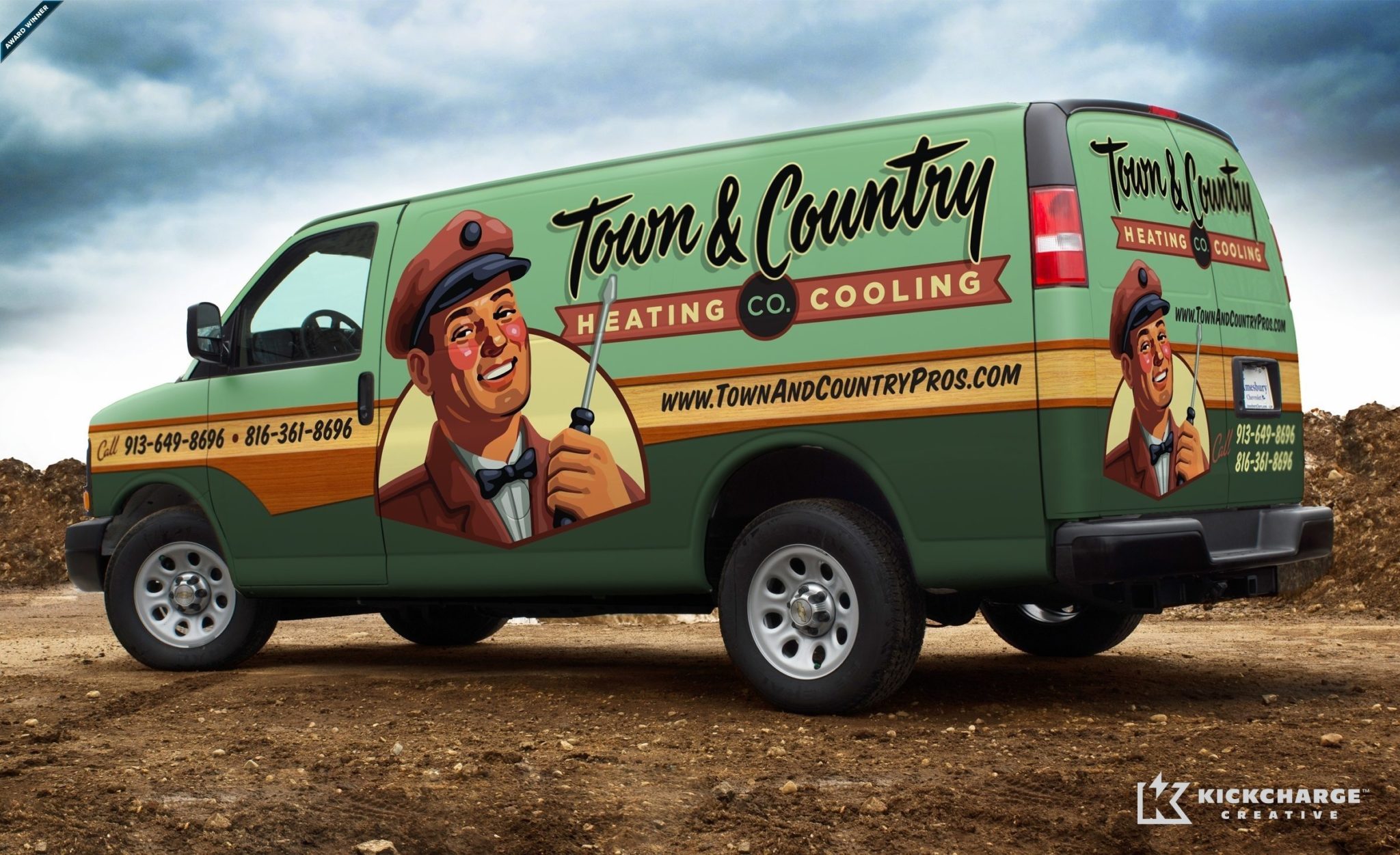A great brand formed the foundation for this award-winning truck wrap for HVAC company in the midwest.