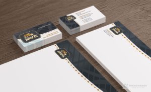 Stationery design for importer and distributor of specialty seafood products, located in New Jersey.