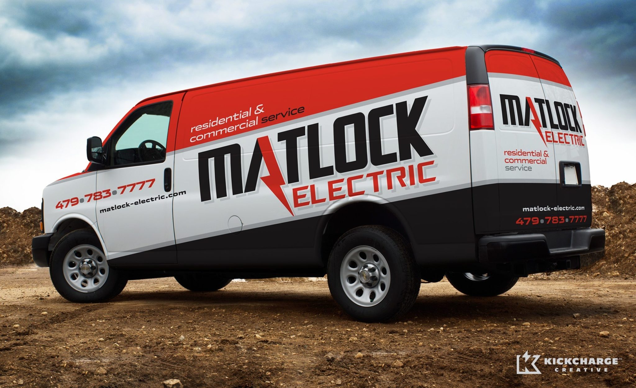 Truck wrap design for Matlock Electric.