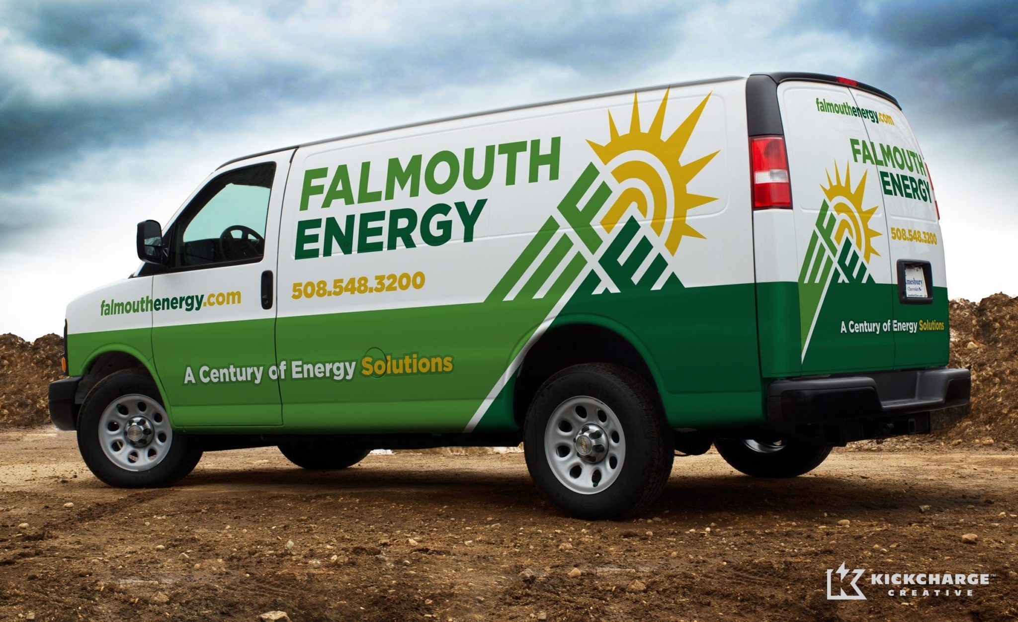 Truck wrap design and branding for an energy solution company located in Falmouth, MA.