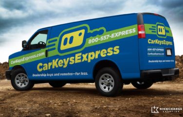 Truck wrap for a key duplication service located in Louisville, KY.
