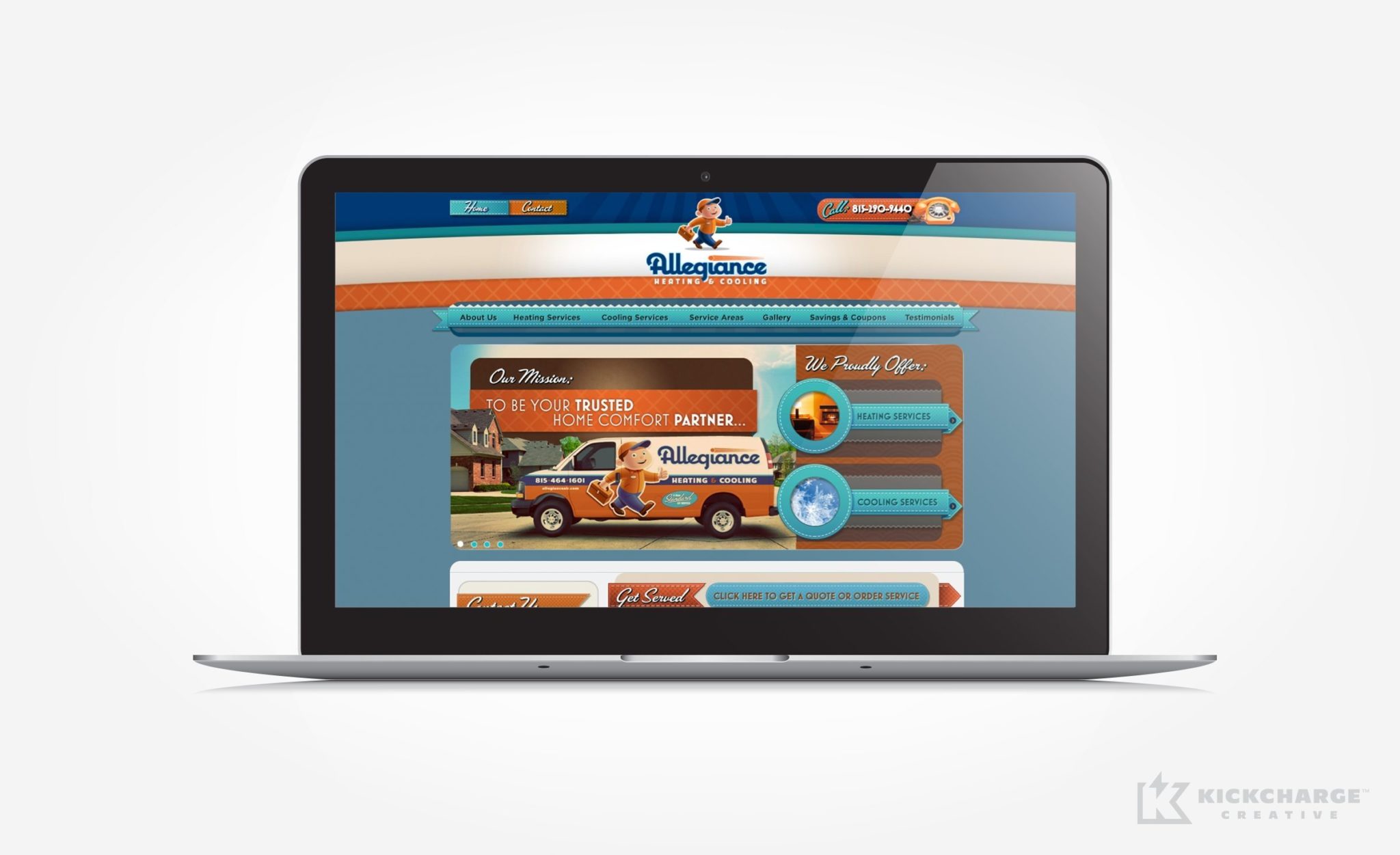 Website design and development for Allegiance.