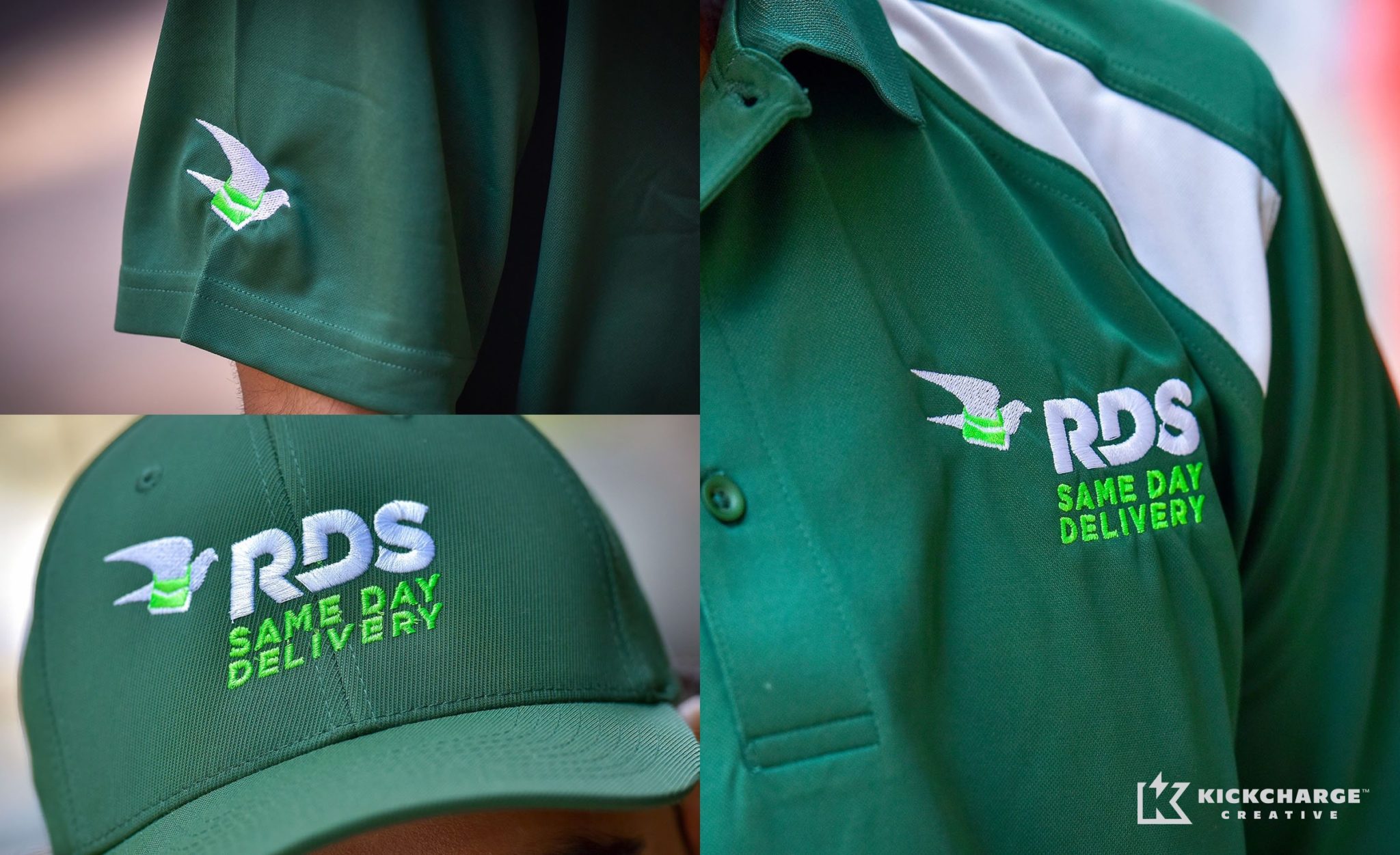 Uniform designs for RDS Same Day Delivery.