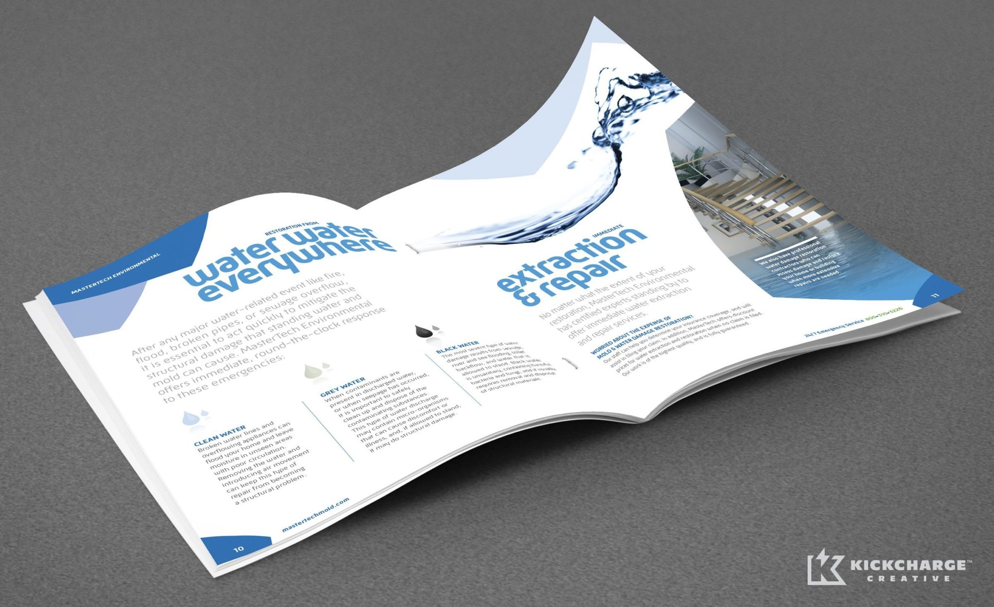 Brochure design for a mold remediation company in NJ.
