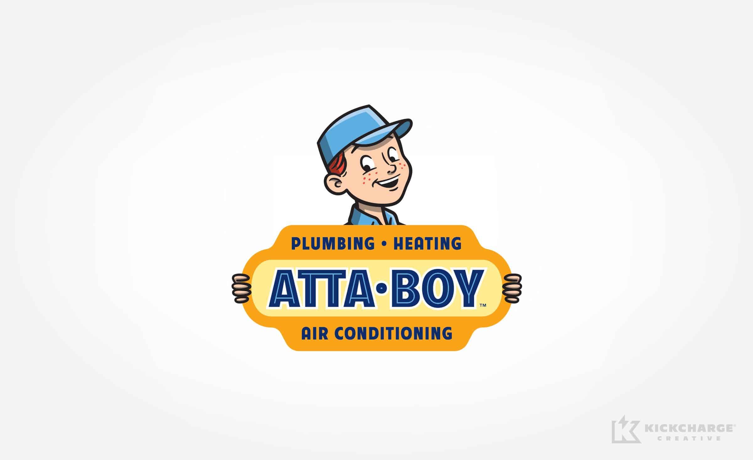 plumbing and hvac logo for Atta Boy