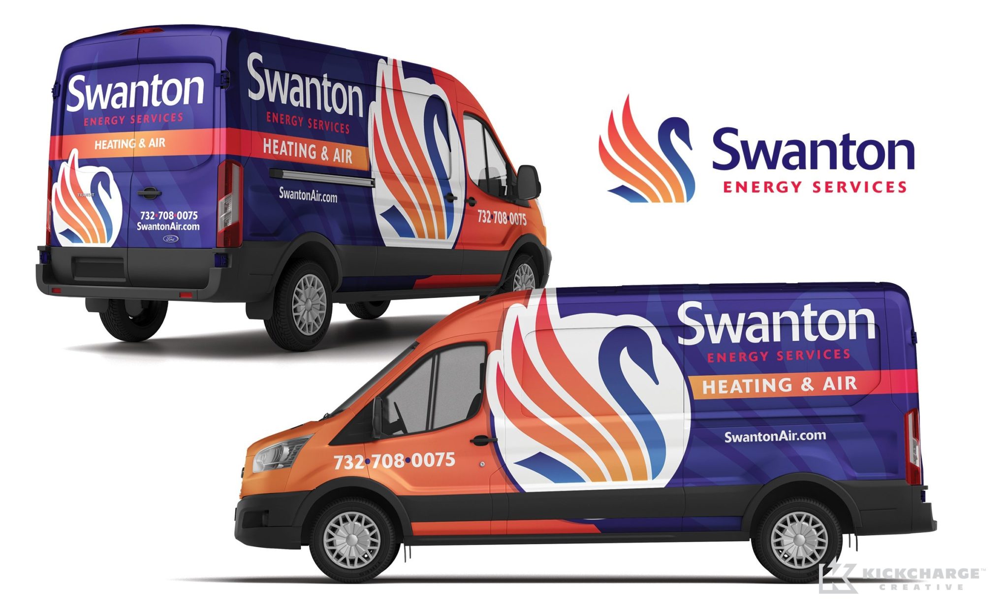 Vehicle wrap design for a New Jersey-based HVAC contractor.