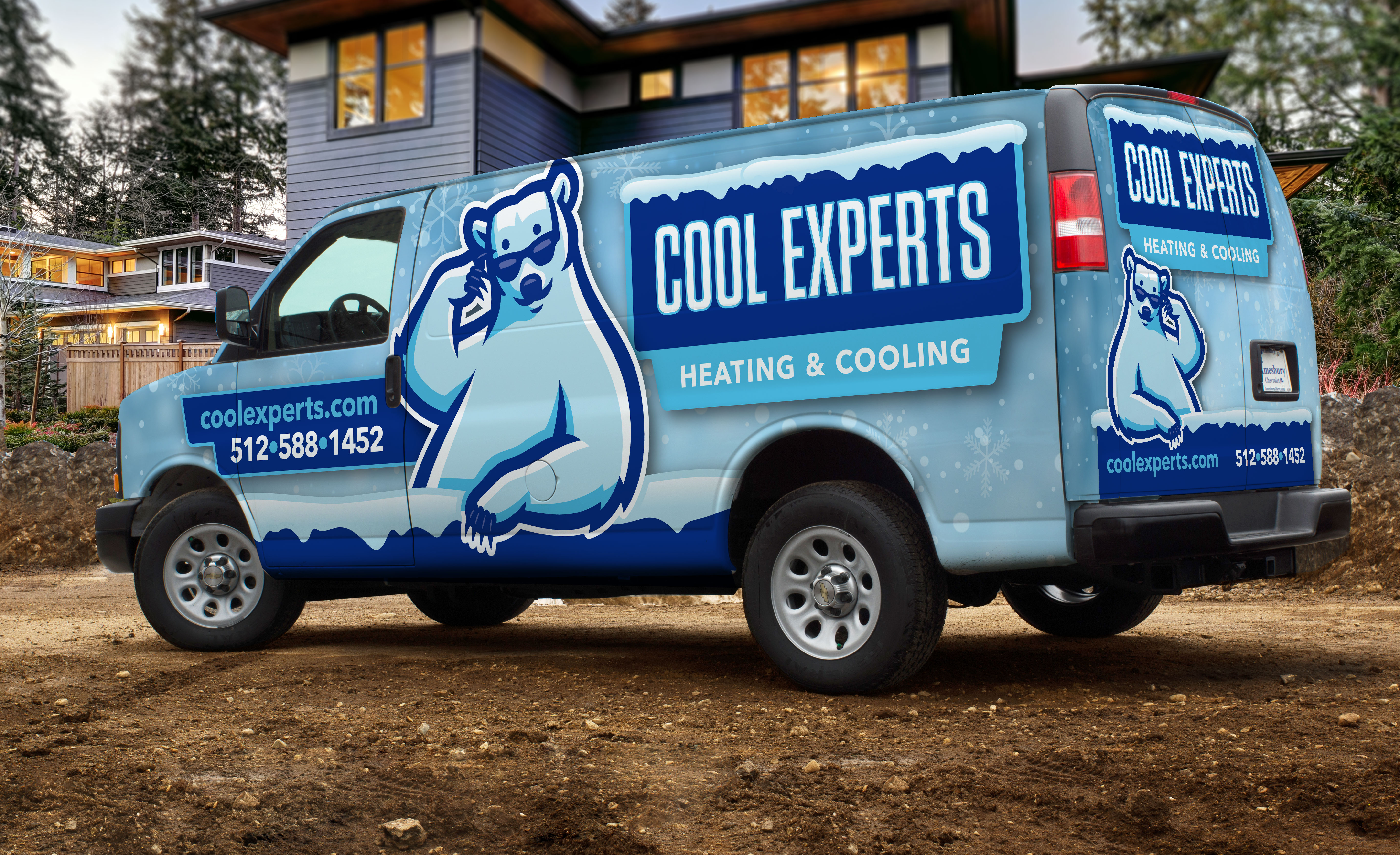 hvac truck wrap for Cool Experts