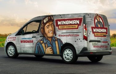 Vehicle wrap design for this Michigan-based pest control company.