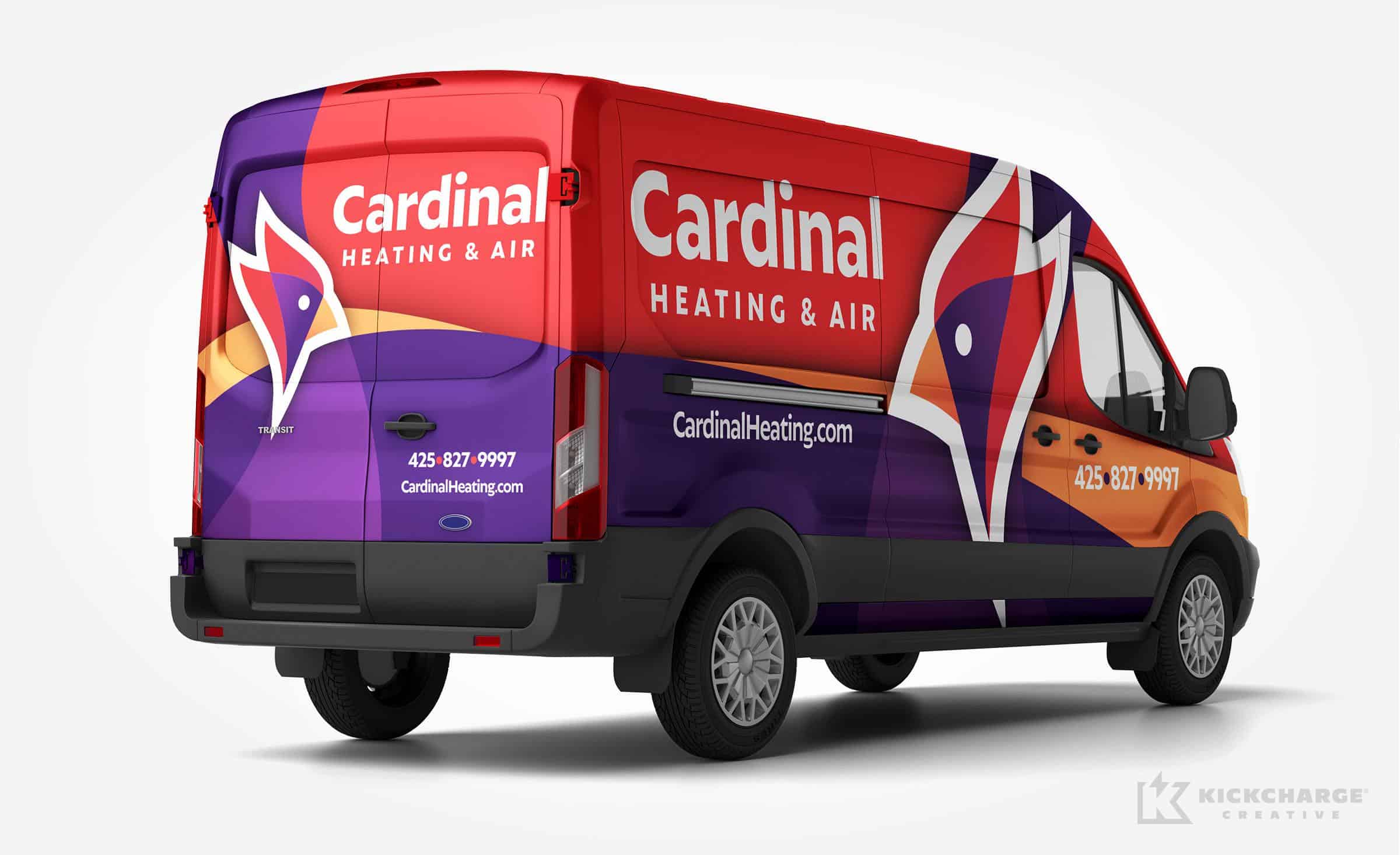 hvac truck wrap for Cardinal Heating & Air