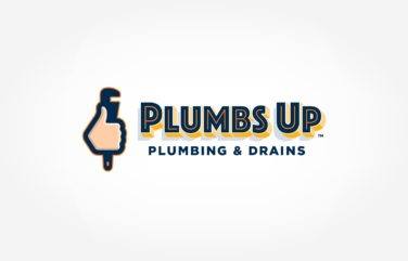 plumbing logo for Plumbs Up Plumbing & Drains