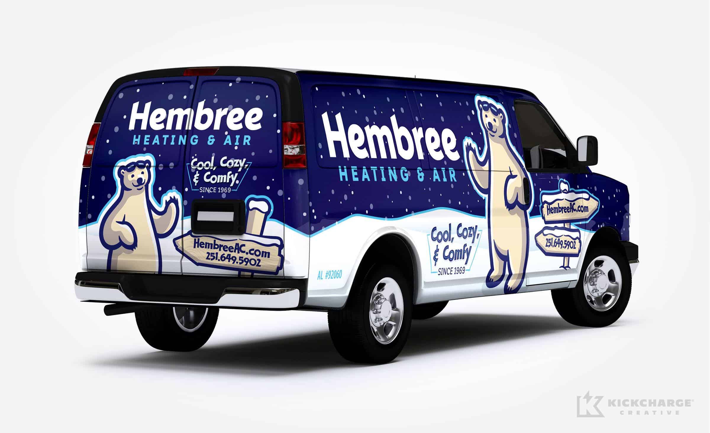 hvac truck wrap for Hembree