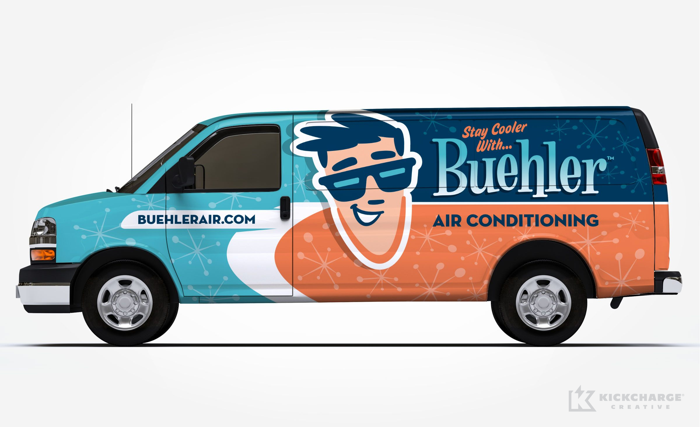 hvac truck wrap for Buehler Air Conditioning