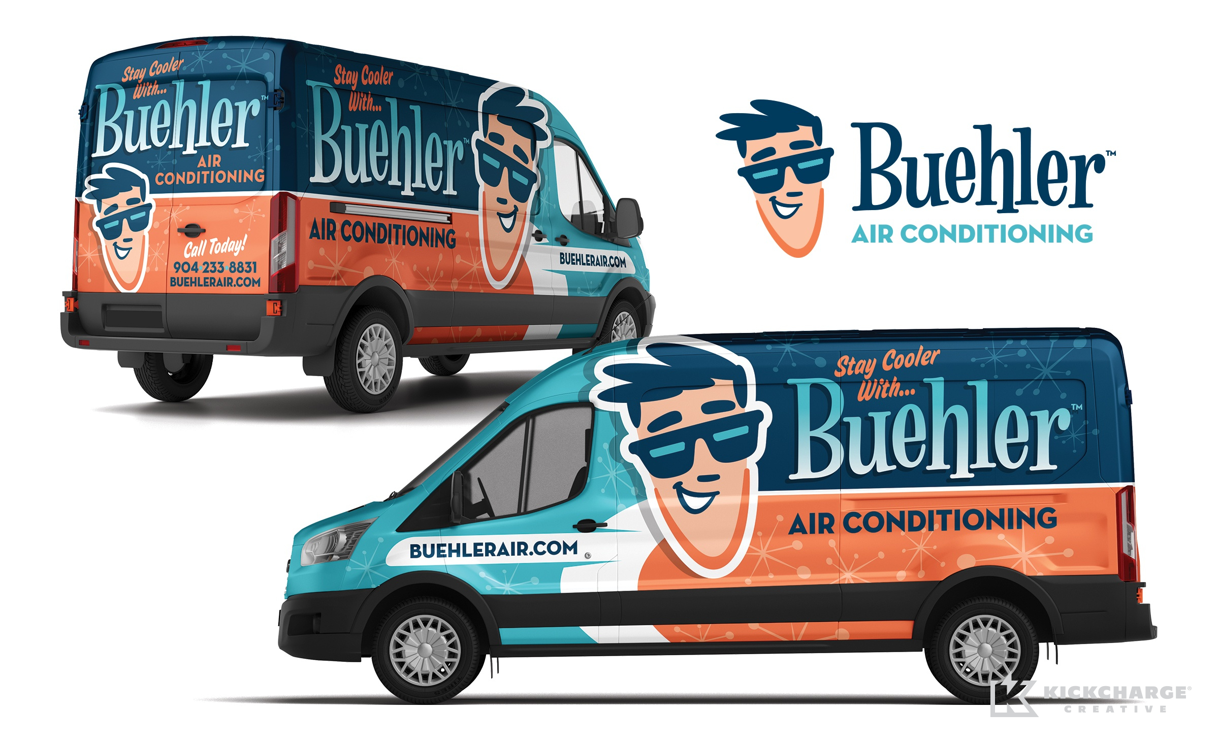 hvac truck wrap for Buehler Air Conditioning