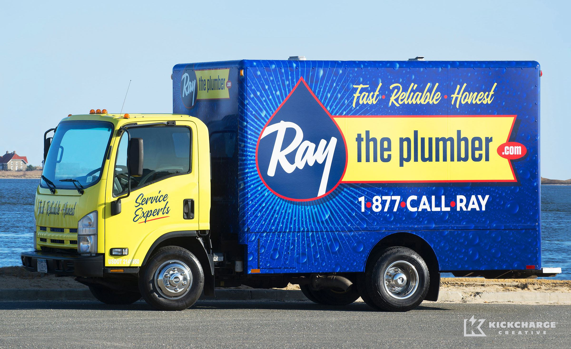 plumbing truck wrap for Ray the Plumber