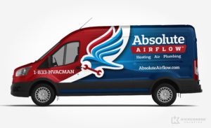 hvac truck wrap for Absolute Airflow
