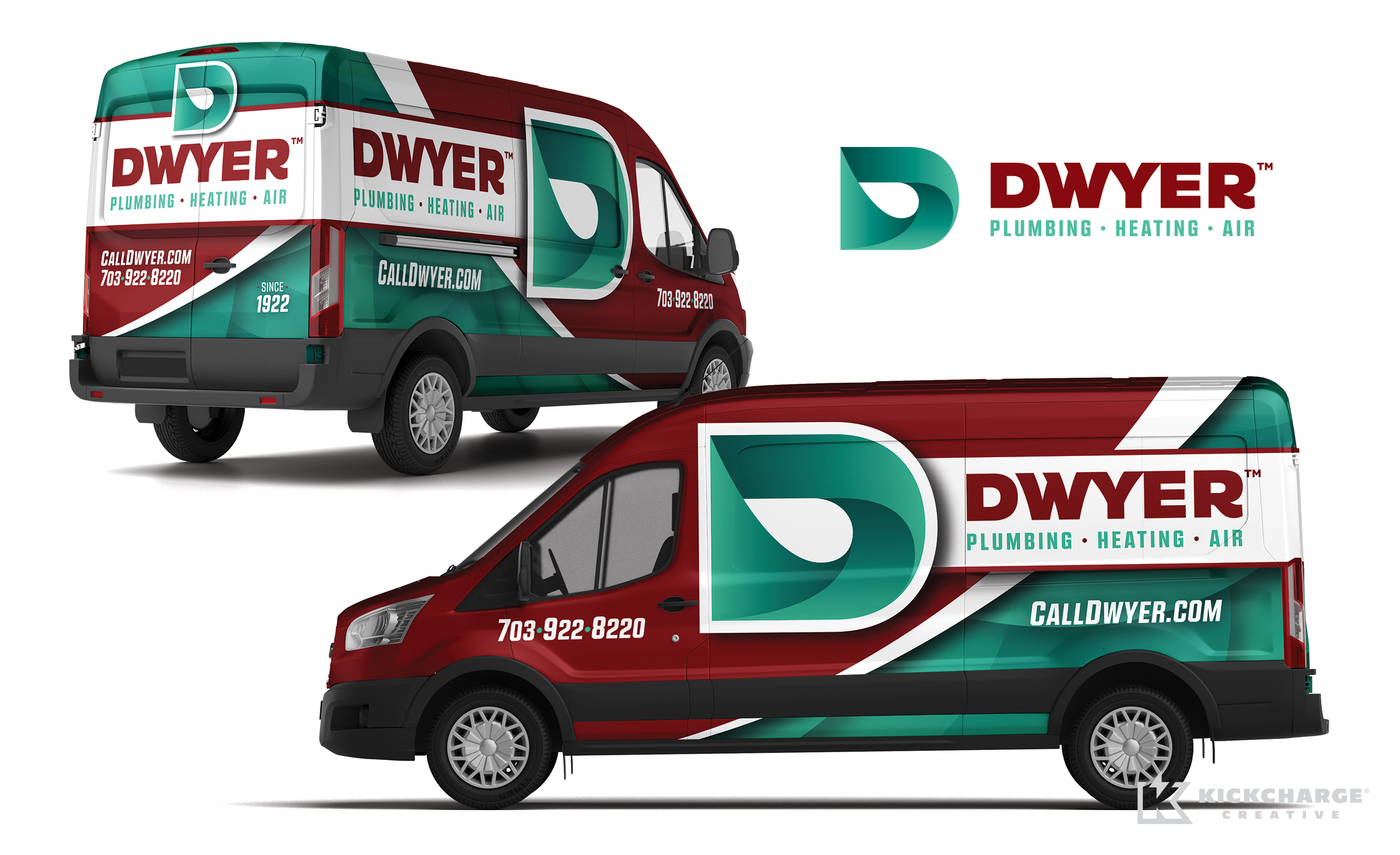 plumbing truck wrap for Dwyer