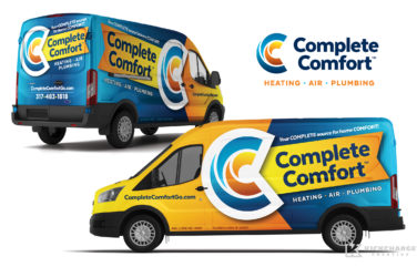 hvac truck wrap for Complete Comfort