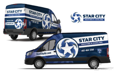 hvac truck wrap for Star City