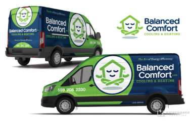 hvac truck wrap for balanced comfort