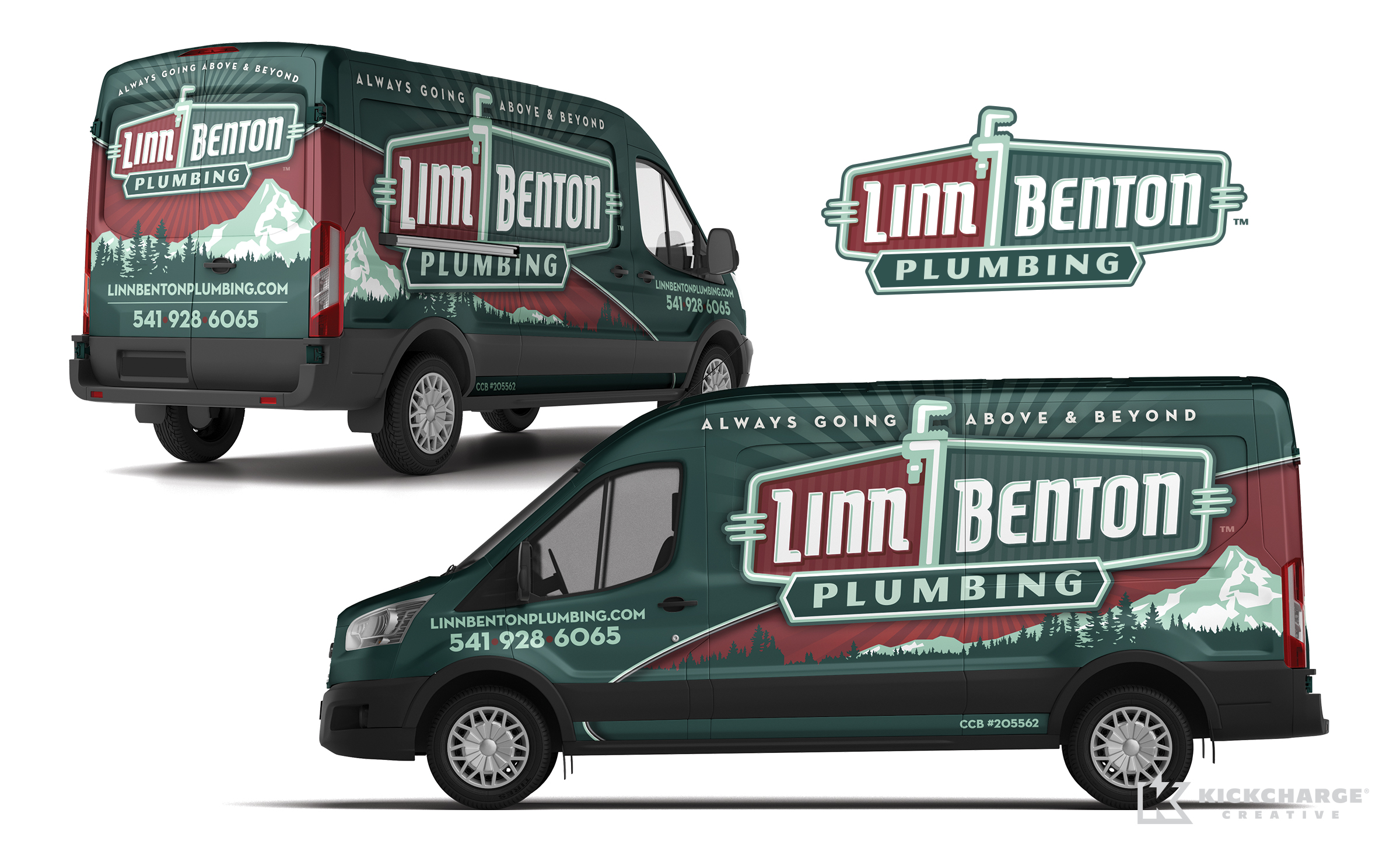 plumbing truck wrap for Linn Benton Plumbing