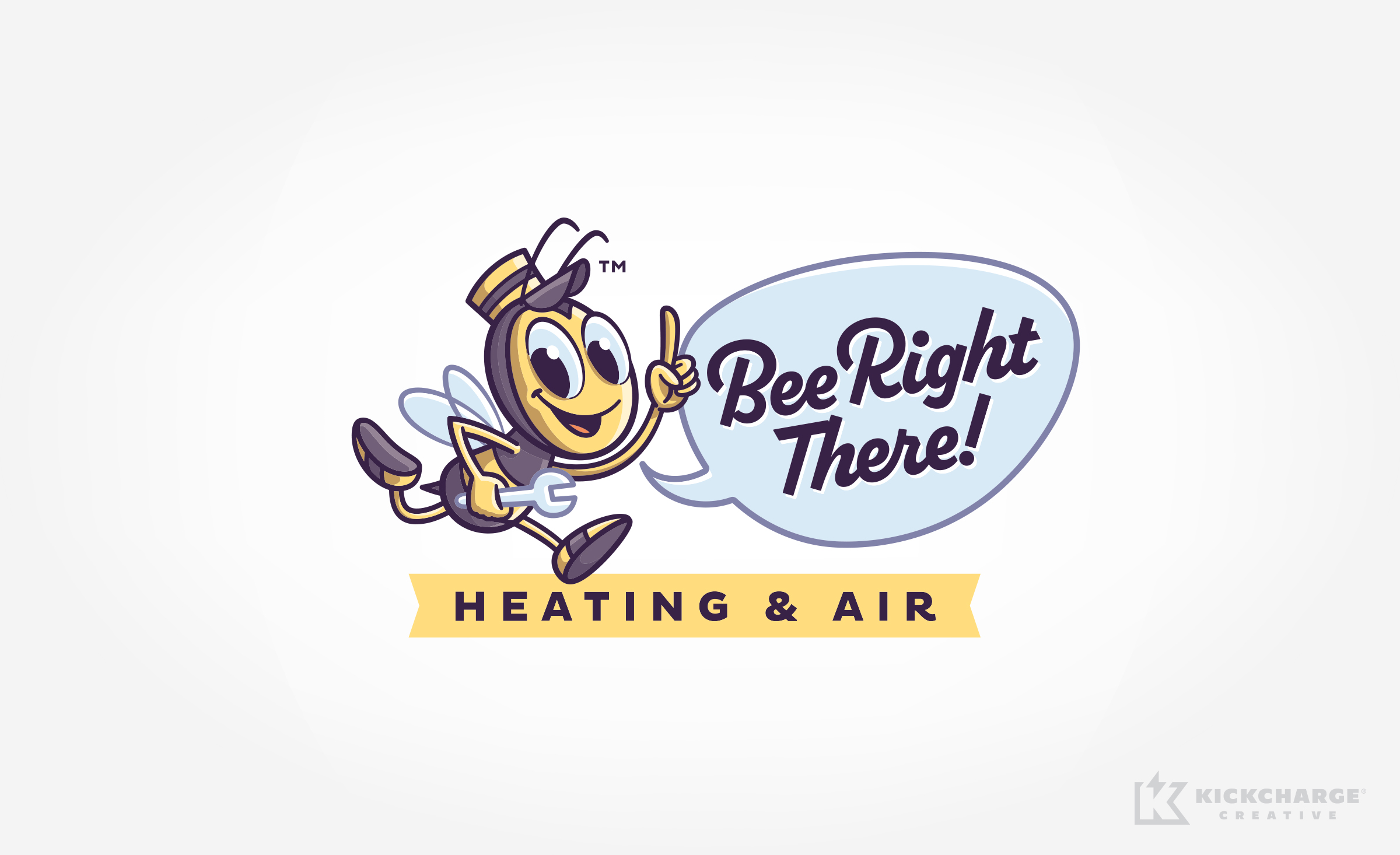 hvac logo for Bee Right There!