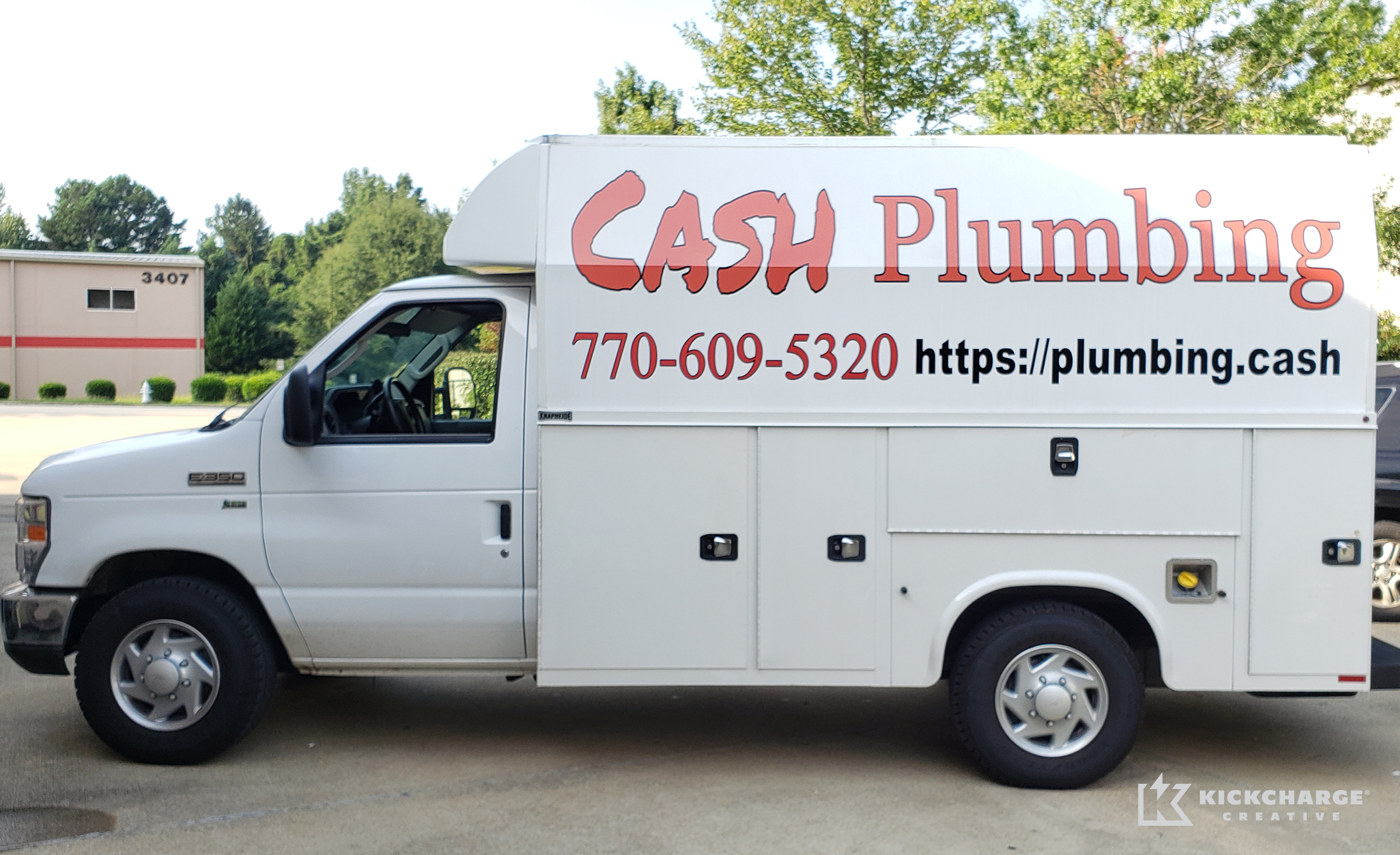 plumbing truck wrap for Panther Plumbing