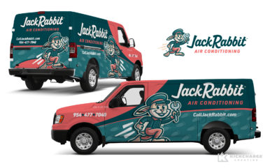 hvac truck wrap for Jack Rabbit