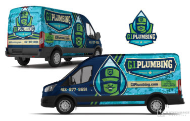 plumbing truck wrap for G.I. Plumbing