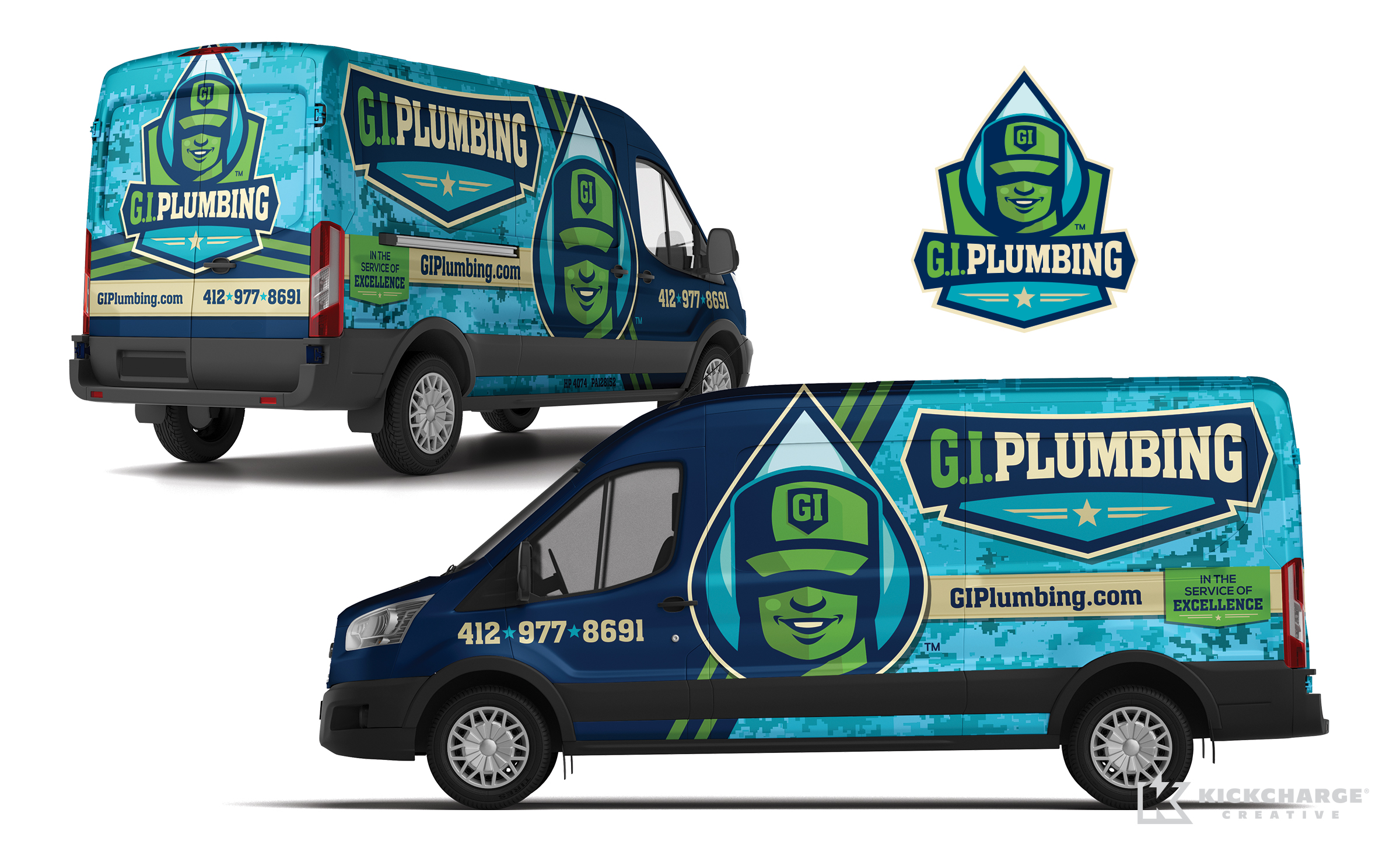 plumbing truck wrap for G.I. Plumbing