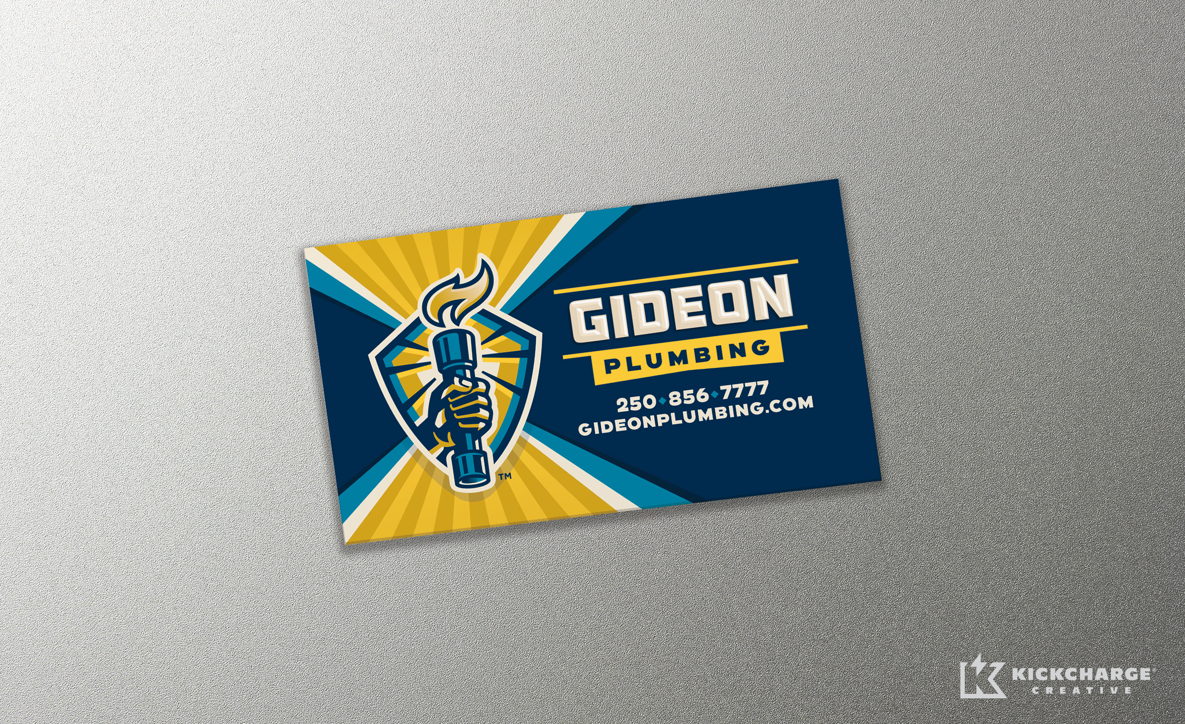 equipment sticker for Gideon Plumbing